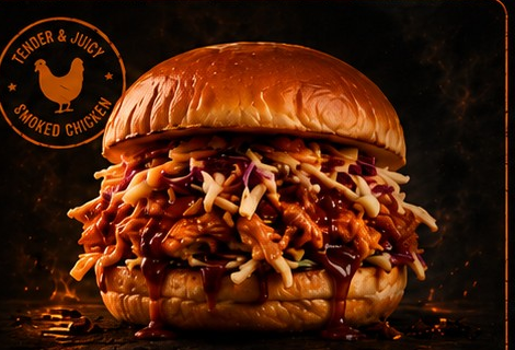 Pulled Chicken burger