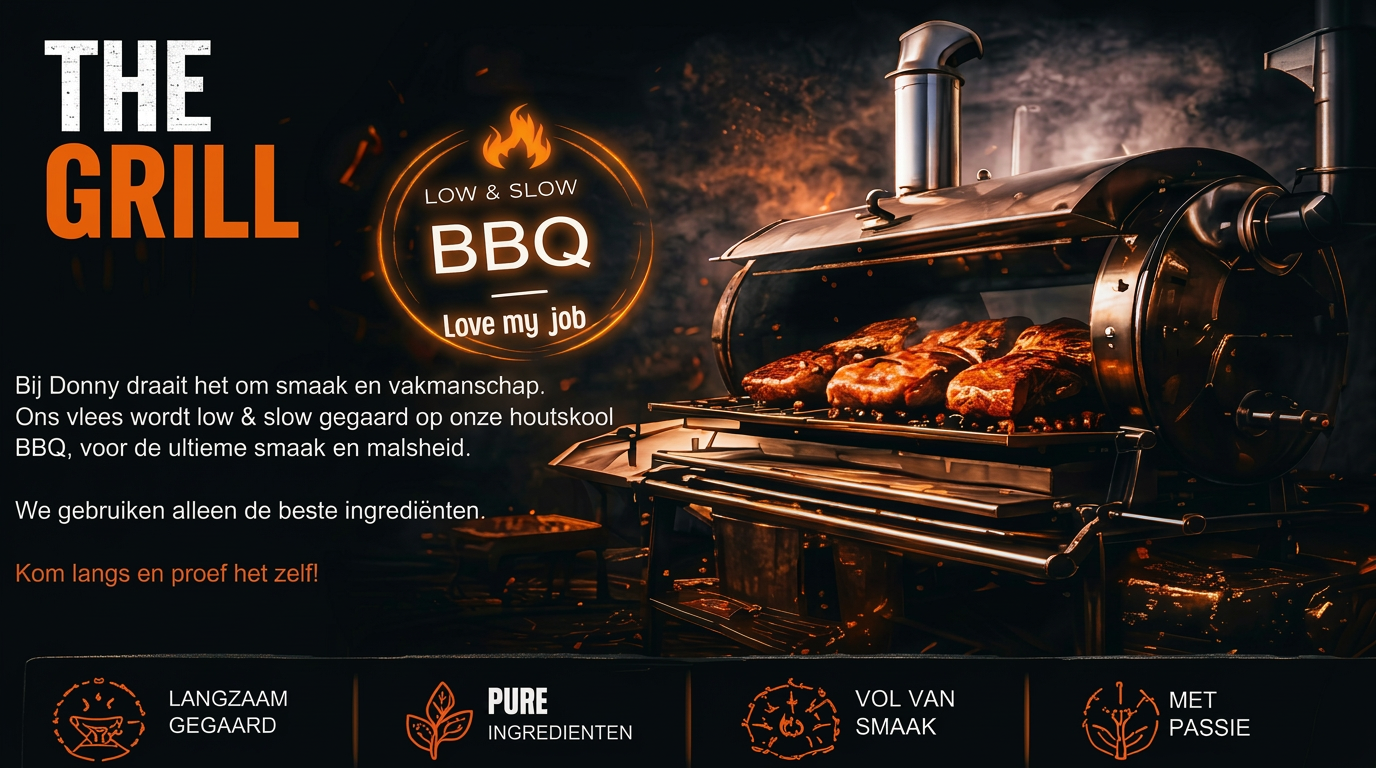 The Grill — Low & Slow BBQ bij Donny op de Dam